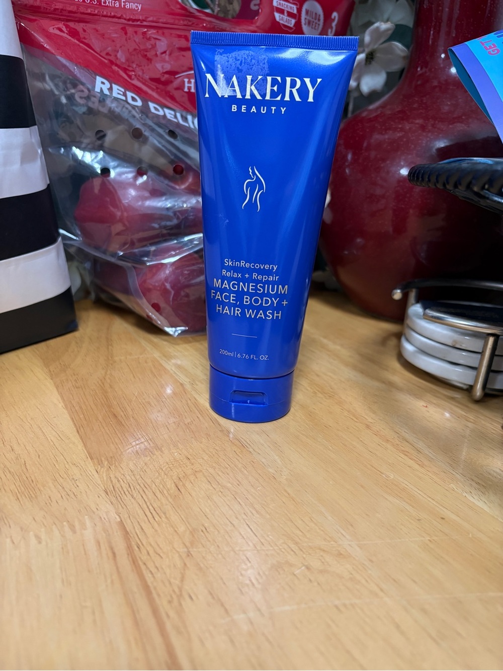 Nakery Beauty Skin Recovery Magnesium Face, Body & Hair Wash, fullSz 6.76oz,NWOB